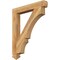 Ekena Millwork Balboa Arts & Crafts Rough Sawn Bracket, Western Red Cedar, 4"W x 30"D x 36"H BKT04X30X36BOA03RWR - alternate 1